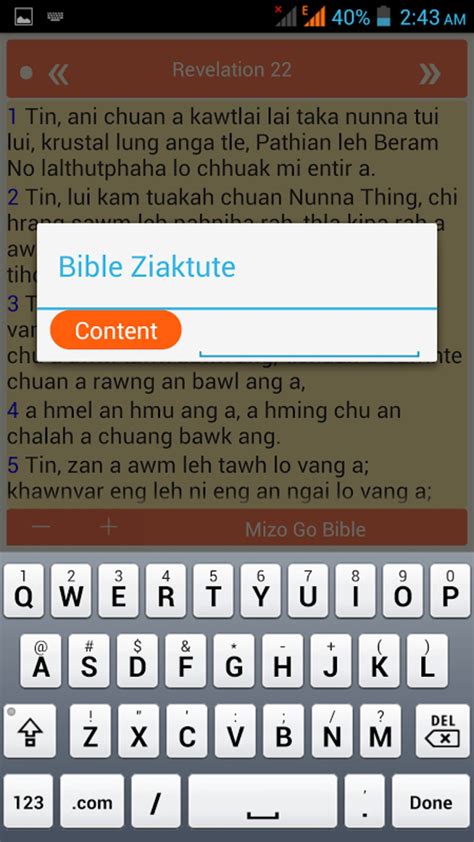 mizo bible online.